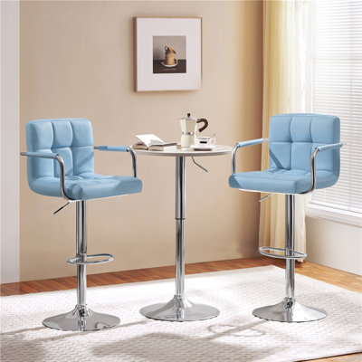 Hashtag Home Jayden 26.5'' Upholstered Counter Stool & Reviews